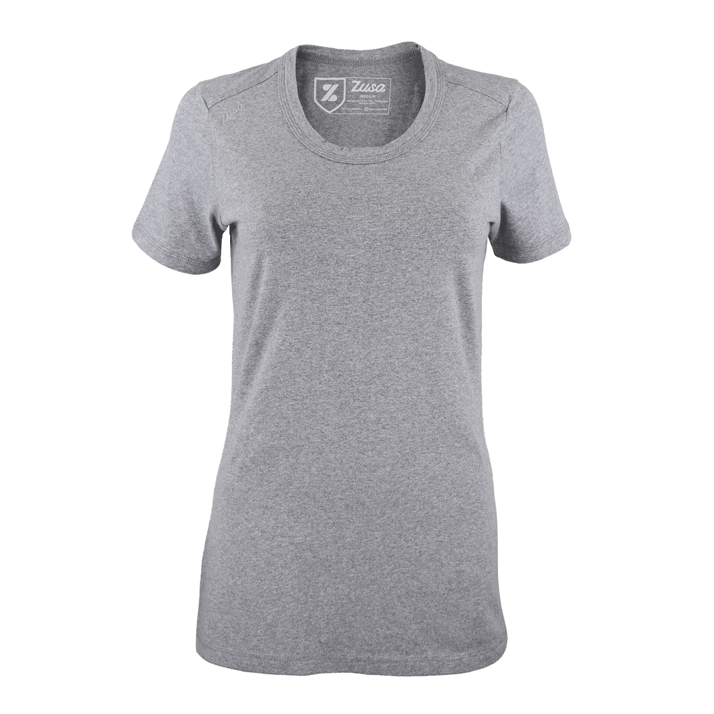 Zusa Women's Enchanting Light Grey Heather Peachy Tee