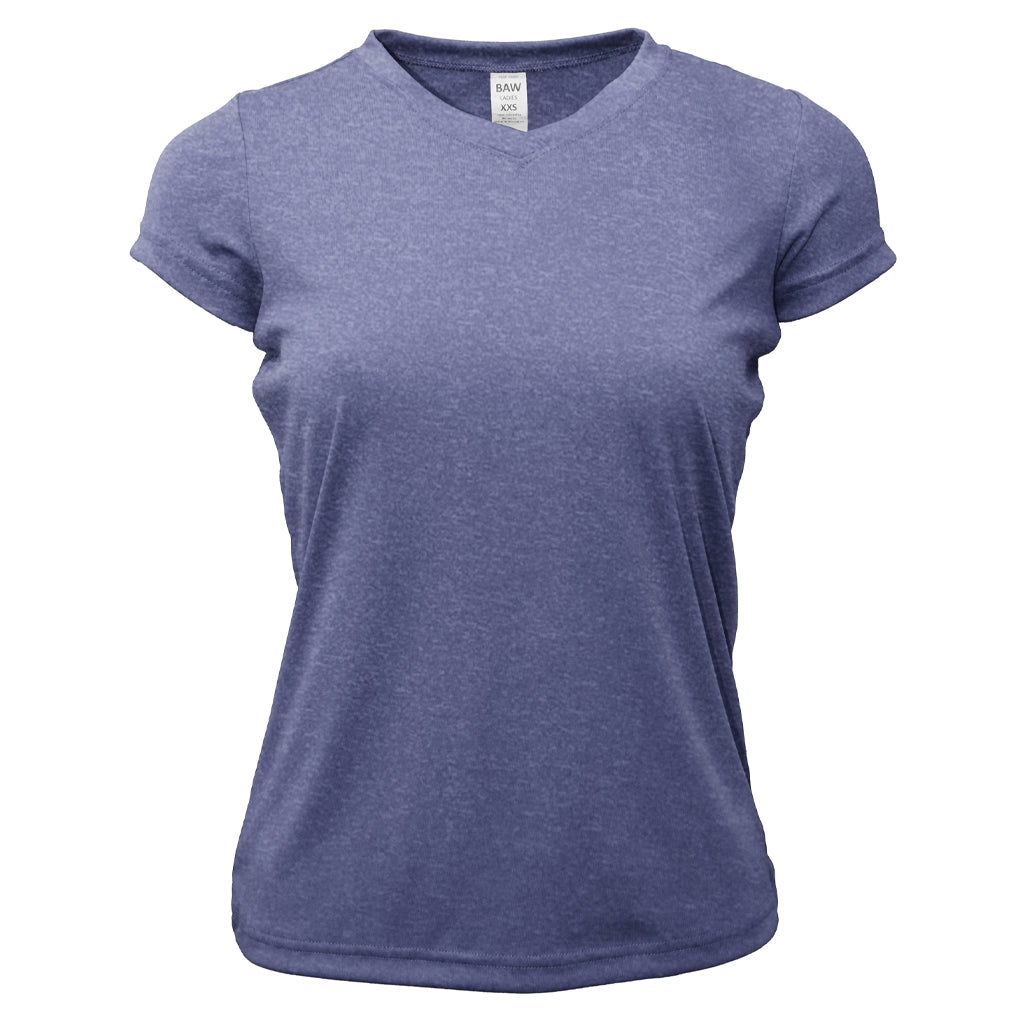 BAW Women's Stunning Heather Purple Xtreme Tek T-Shirt