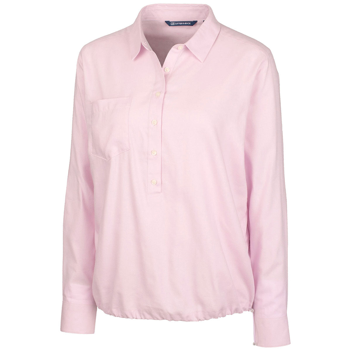 Cutter & Buck Women's Iced Orchid Windward Twill Long Sleeve Popover: A Stylish Corporate Choice