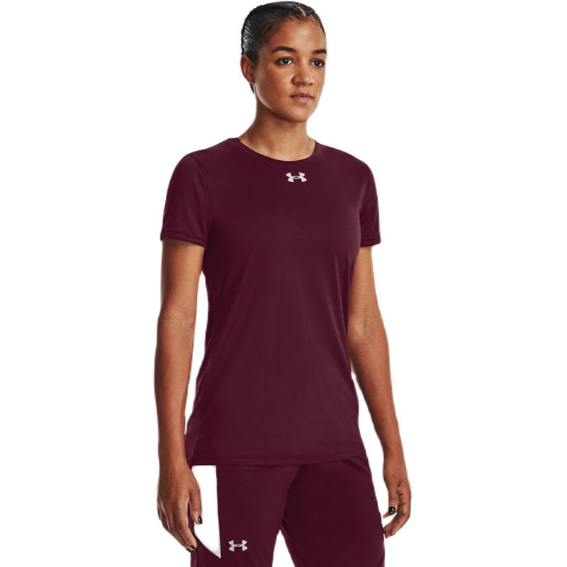 Under Armour Women's Maroon Team Tech Tee - The Ultimate Comfort!