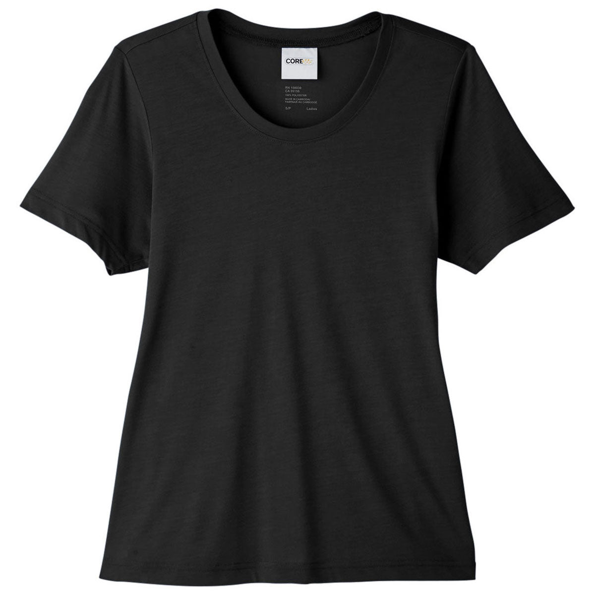 Core 365 Women's Black Fusion ChromaSoft Performance T-Shirt - The Ultimate Activewear