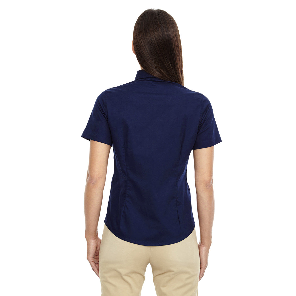 Core 365 Women's Classic Navy Optimum Short-Sleeve Twill Shirt: A Must-Have for Style and Durability
