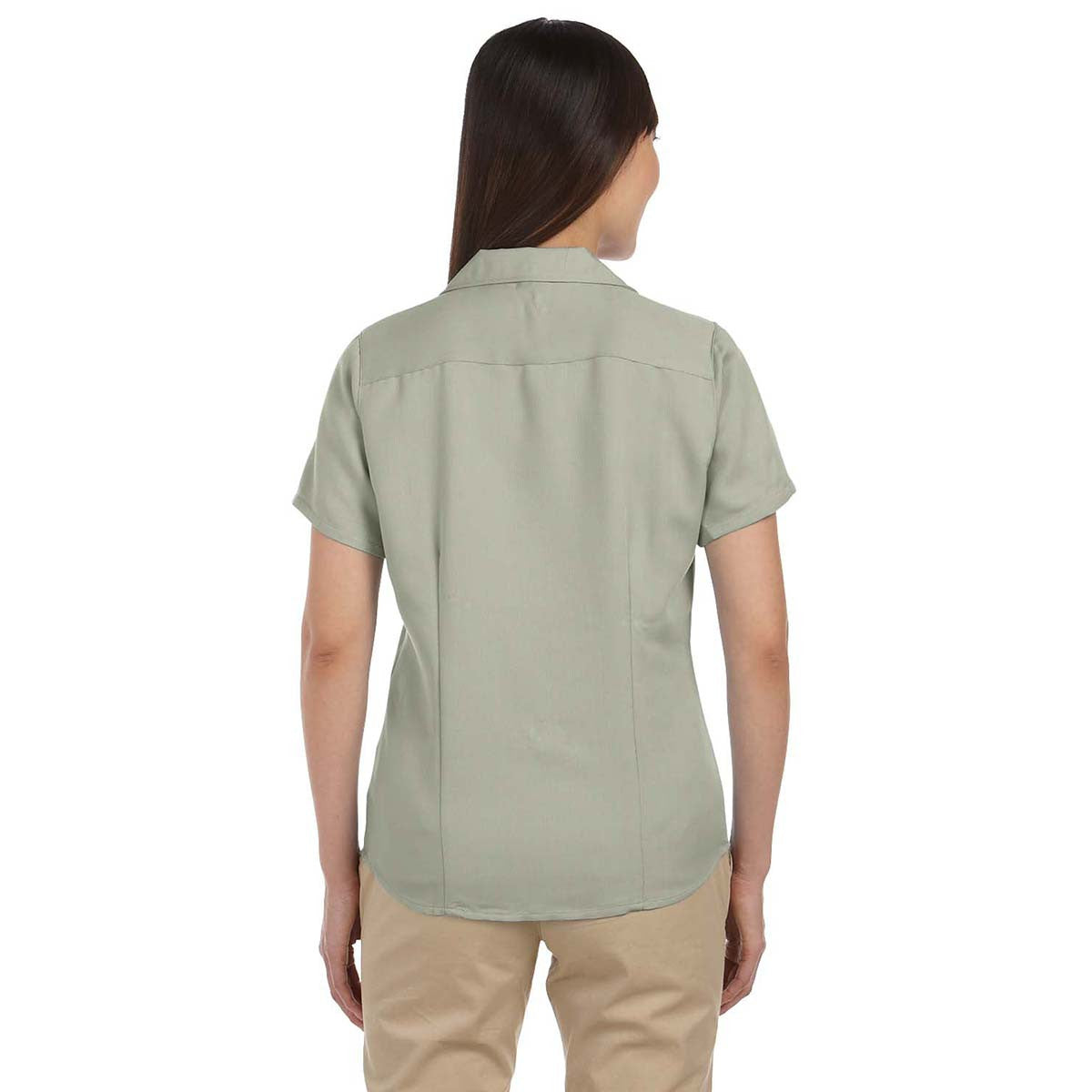 Harriton Women's Enchanting Green Mist Bahama Cord Camp Shirt - A Must - Have for Every Woman!