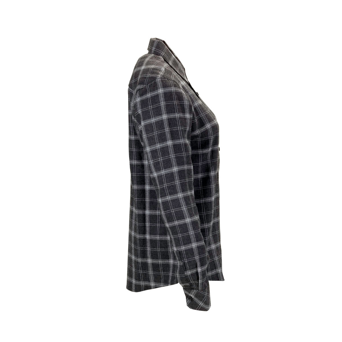 Vantage Women's Charcoal/Light Grey Check Brewer Flannel - A Winter Fashion Essential