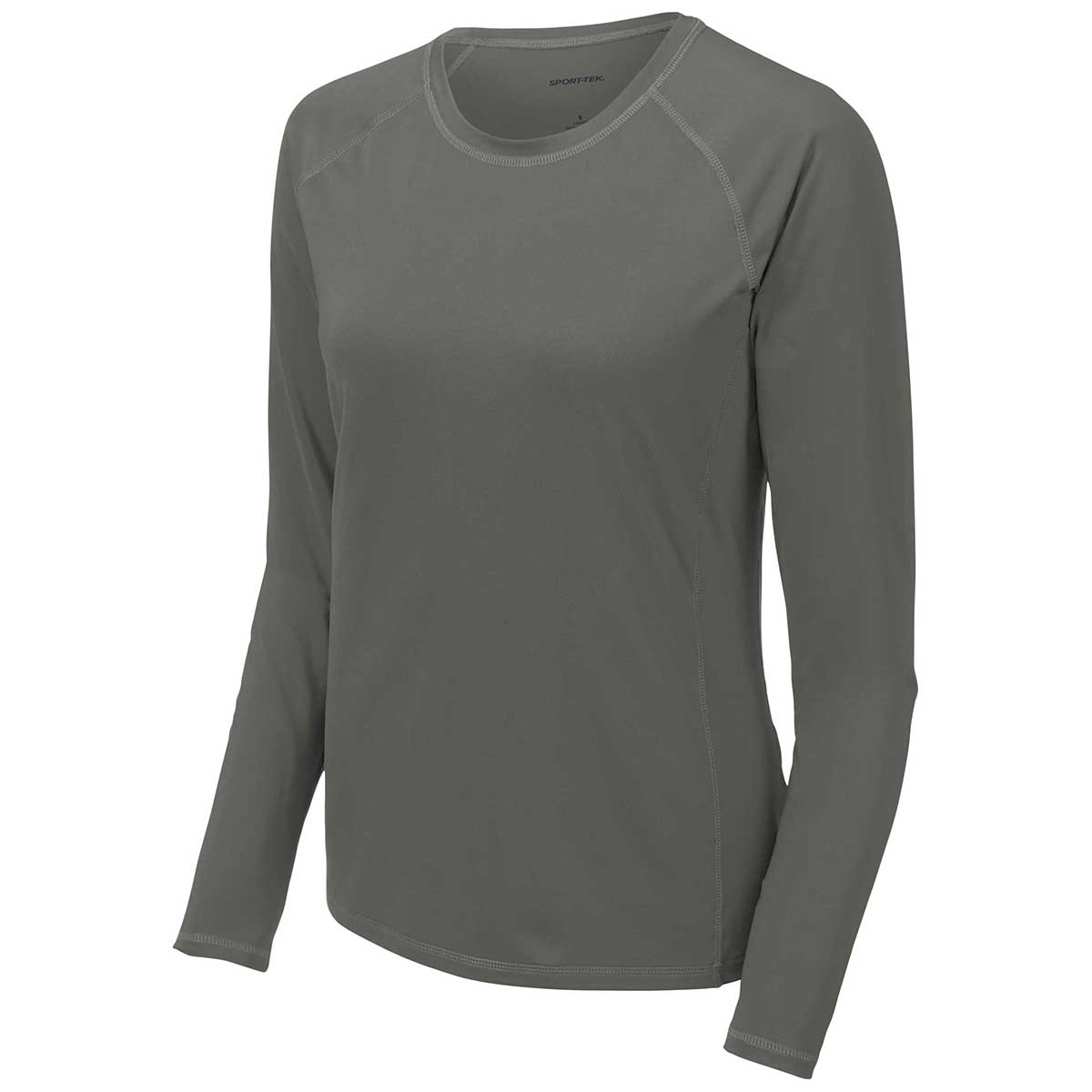 Sport-Tek Women's Dark Smoke Grey Long Sleeve Rashguard Tee - Unleash Your Aquatic Style