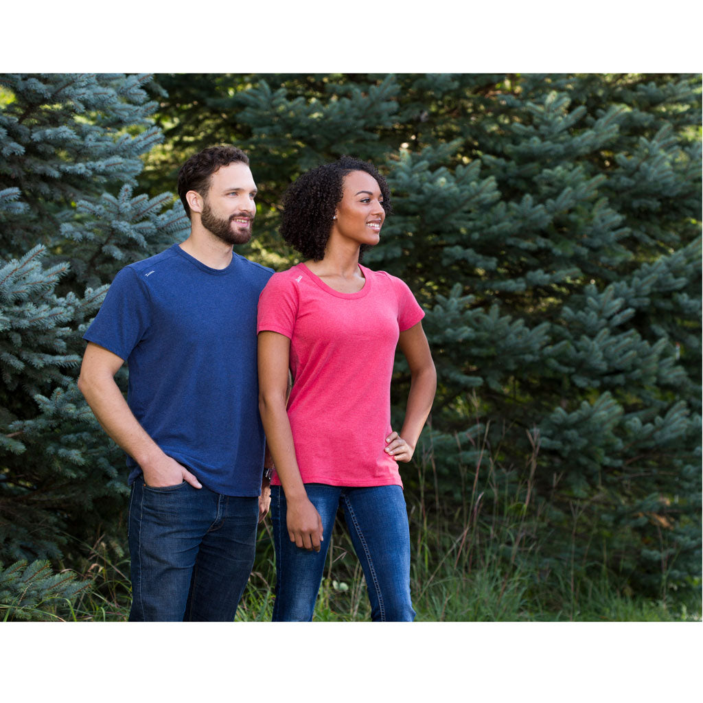 Zusa Women's Alluring Red Heather Peachy Tee