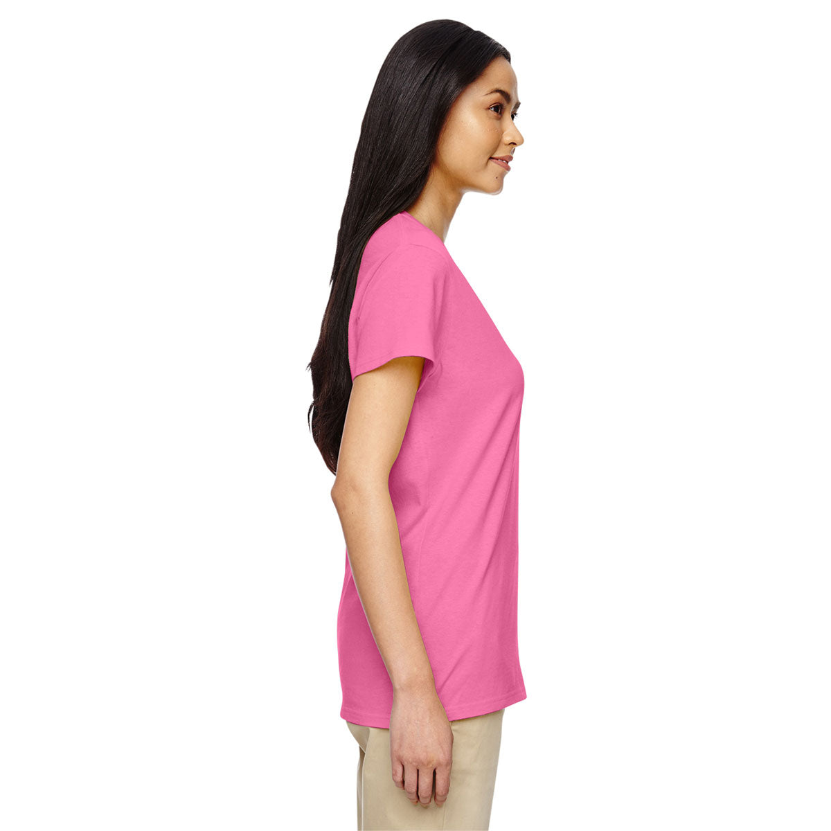 Gildan Women's Stylish Azalea 5.3 oz. V-Neck T-Shirt