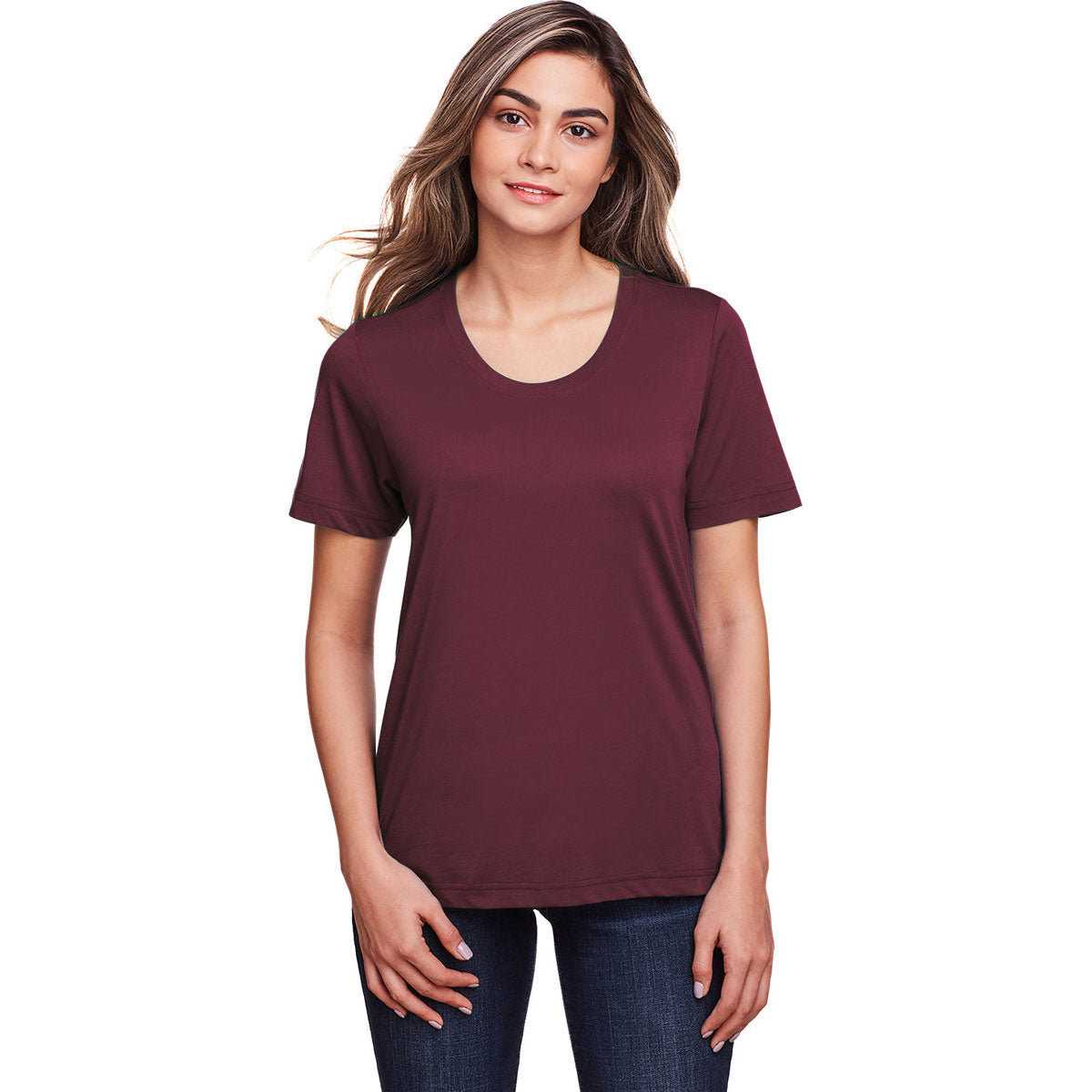 Core 365 Women's Stunning Burgundy Fusion ChromaSoft Performance T-Shirt