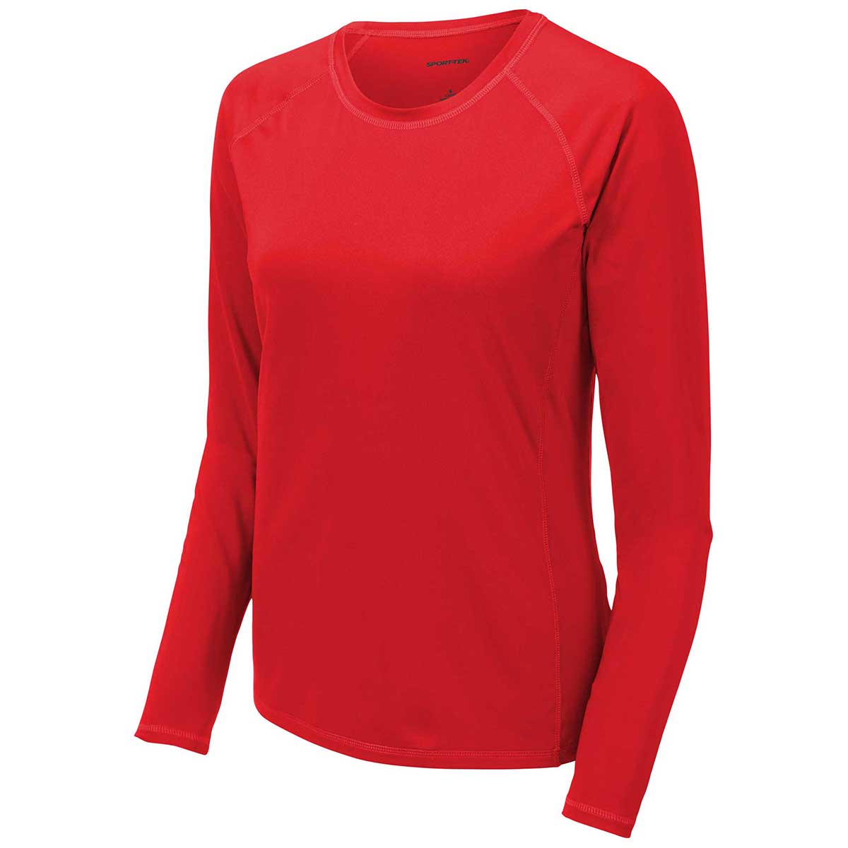 Sport-Tek Women's Stunning True Red Long Sleeve Rashguard Tee - Make a Splash!