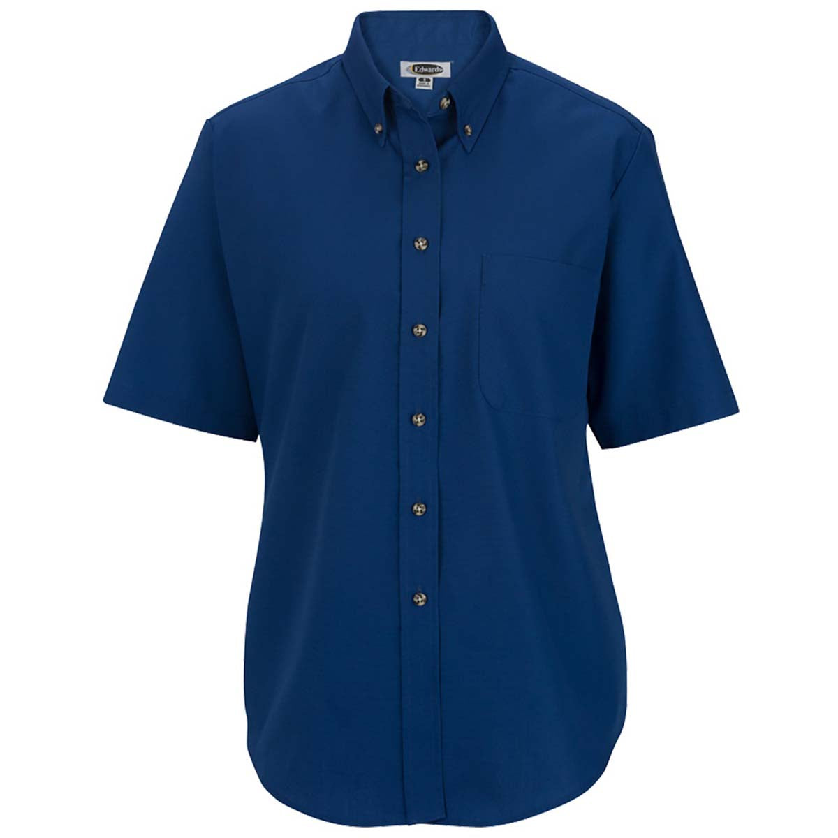 Edwards Women's Royal Short Sleeve Poplin Shirt: Effortless Elegance