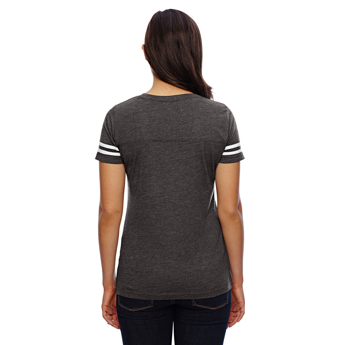 LAT Women's Retro Smoke/Blended White Football Elegant Jersey T-Shirt