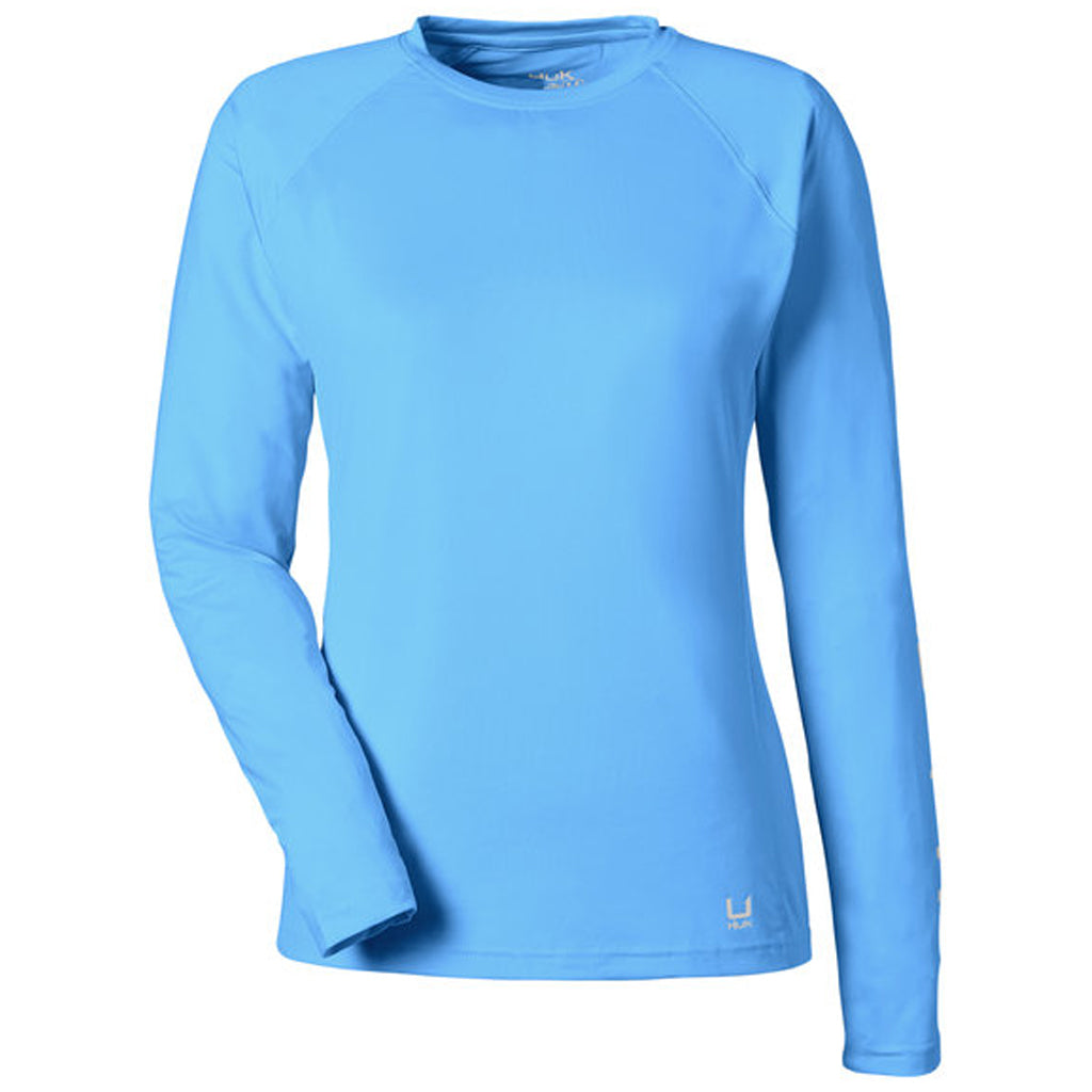 HUK Women's Marolina Blue Pursuit Long-Sleeve T-Shirt - Your Active Lifestyle Essential