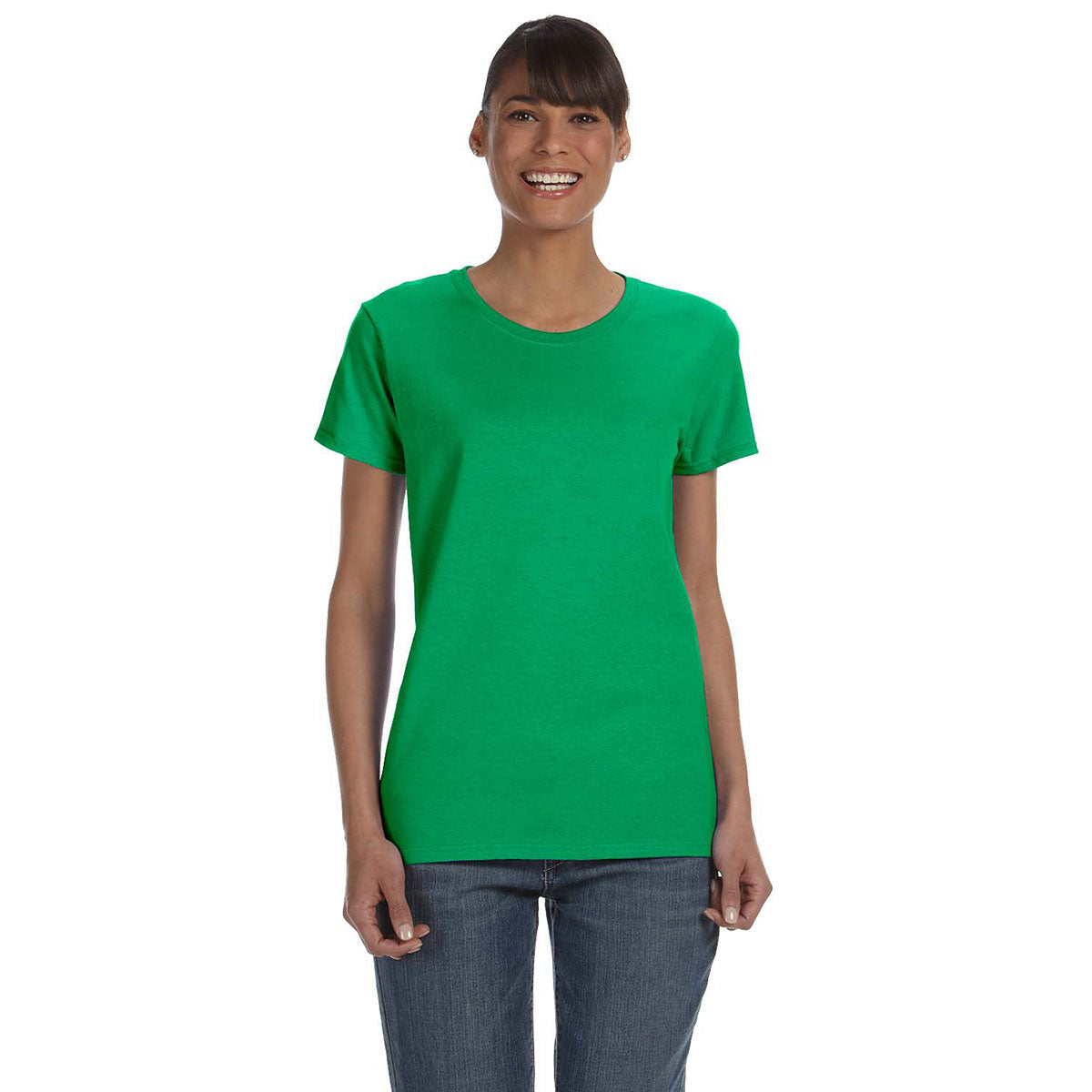 Gildan Women's Stunning Irish Green 5.3 oz. T-Shirt