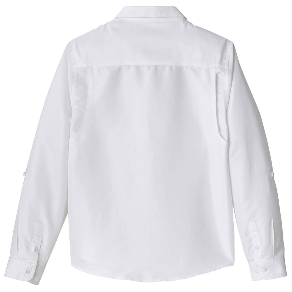 Harriton Women's White Key West Long-Sleeve Performance Staff Shirt: A Must-Have for Professional Women!