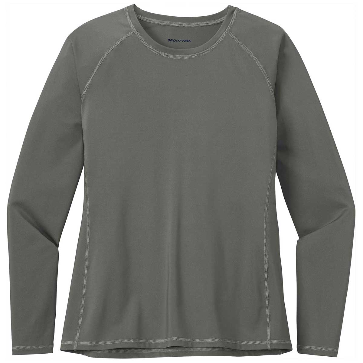 Sport-Tek Women's Dark Smoke Grey Long Sleeve Rashguard Tee - Unleash Your Aquatic Style