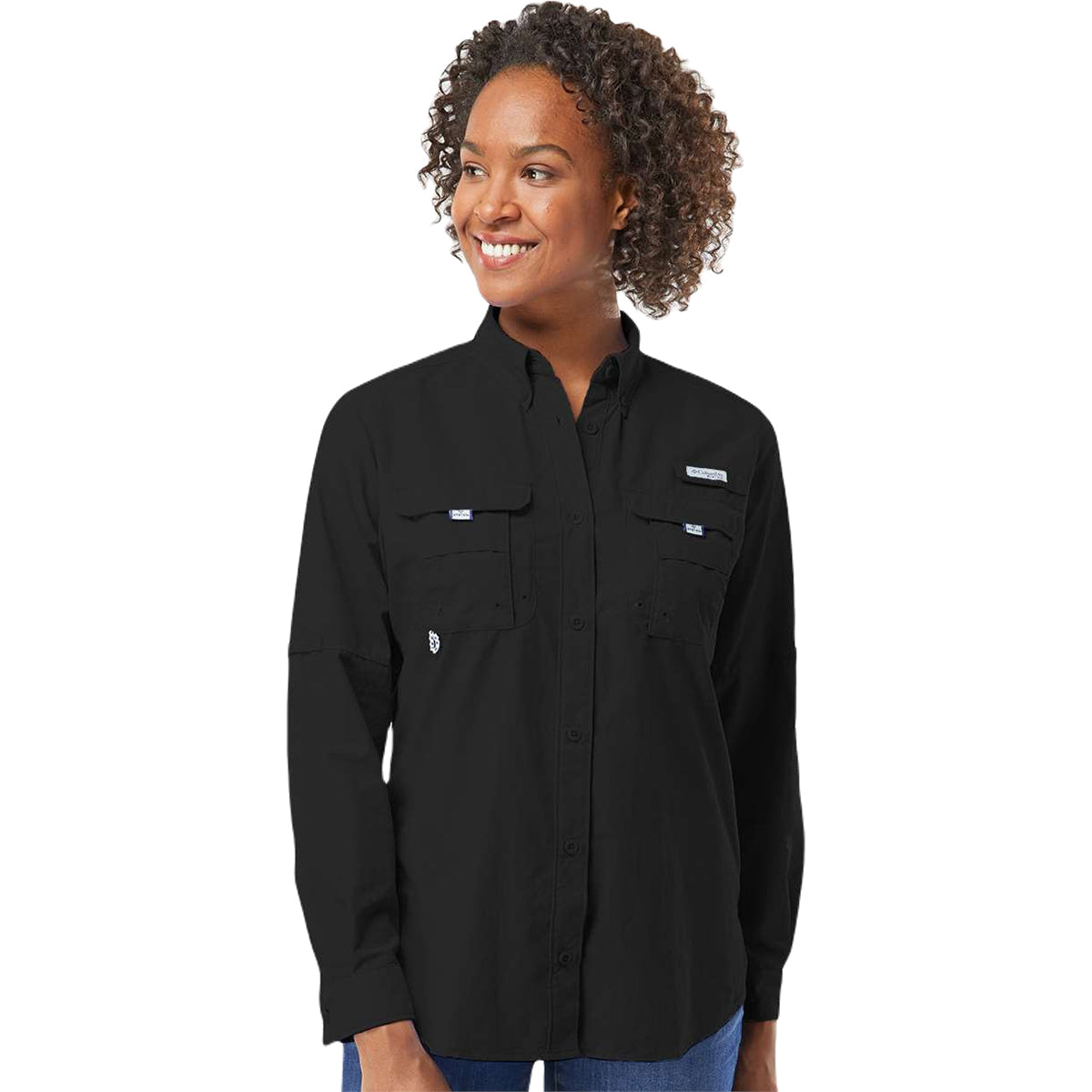 Columbia Women's Black PFG Bahama Long Sleeve Shirt - The Ultimate Outdoor Essential