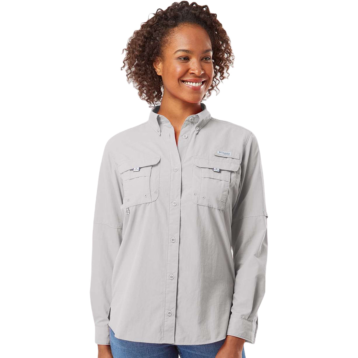 Columbia Women's Cool Grey PFG Bahama Long Sleeve Shirt - Your Outdoor Essential!