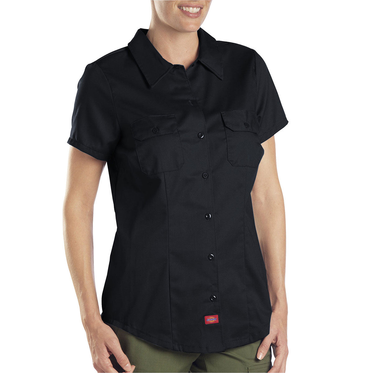 Dickies Women's Stylish 5.25 Oz. Twill Work Shirt - Ideal for Any Job!