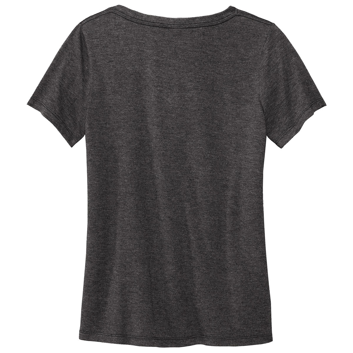 Volunteer Knitwear Women's Stylish Dark Heather Grey V-Neck Daily Tee