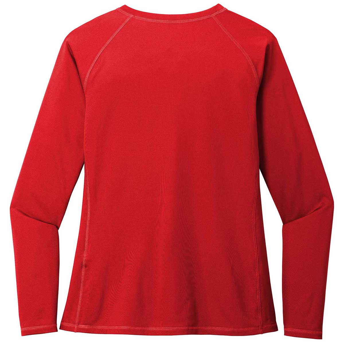Sport-Tek Women's Stunning True Red Long Sleeve Rashguard Tee - Make a Splash!