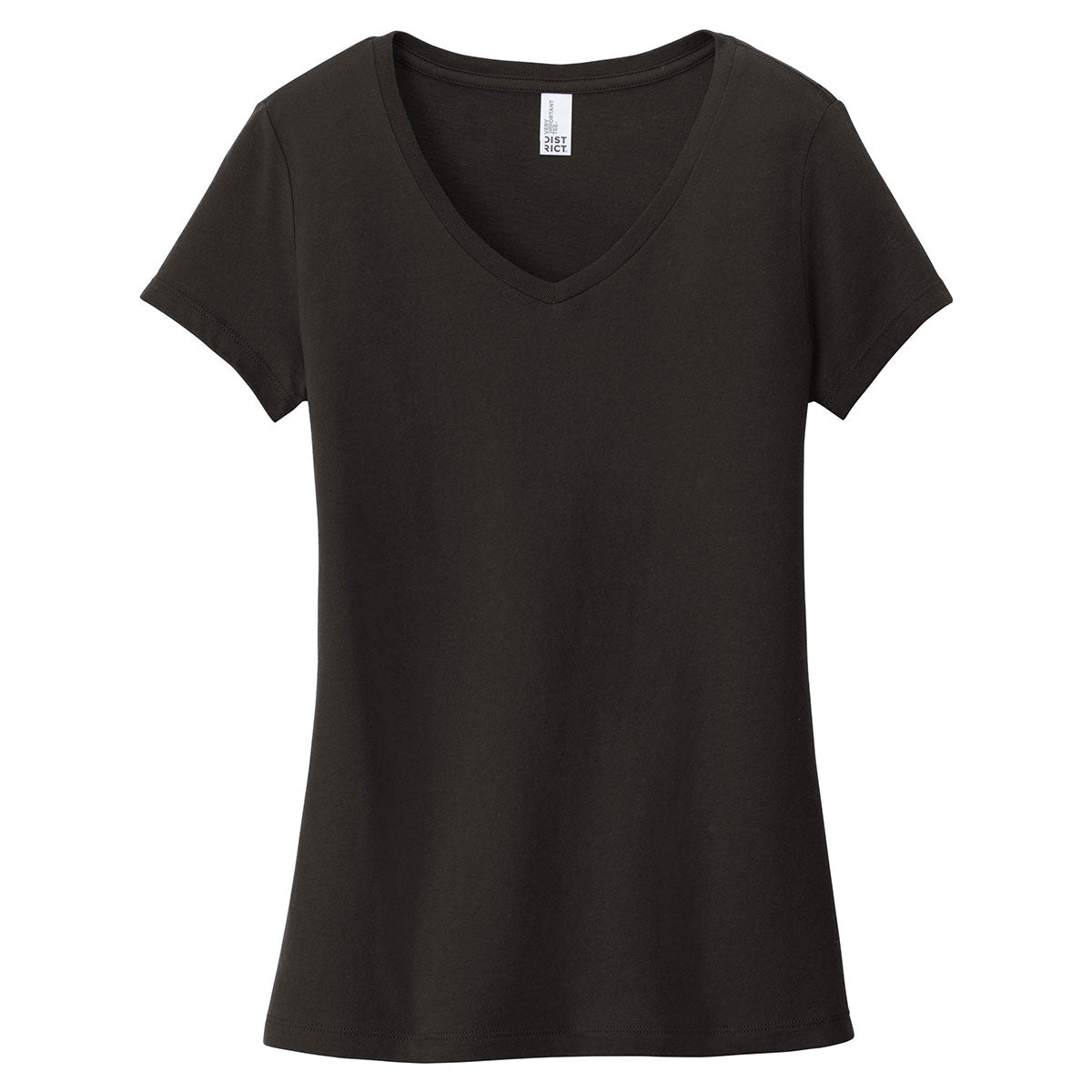 District Women's Black 'Very Important' V-Neck Tee