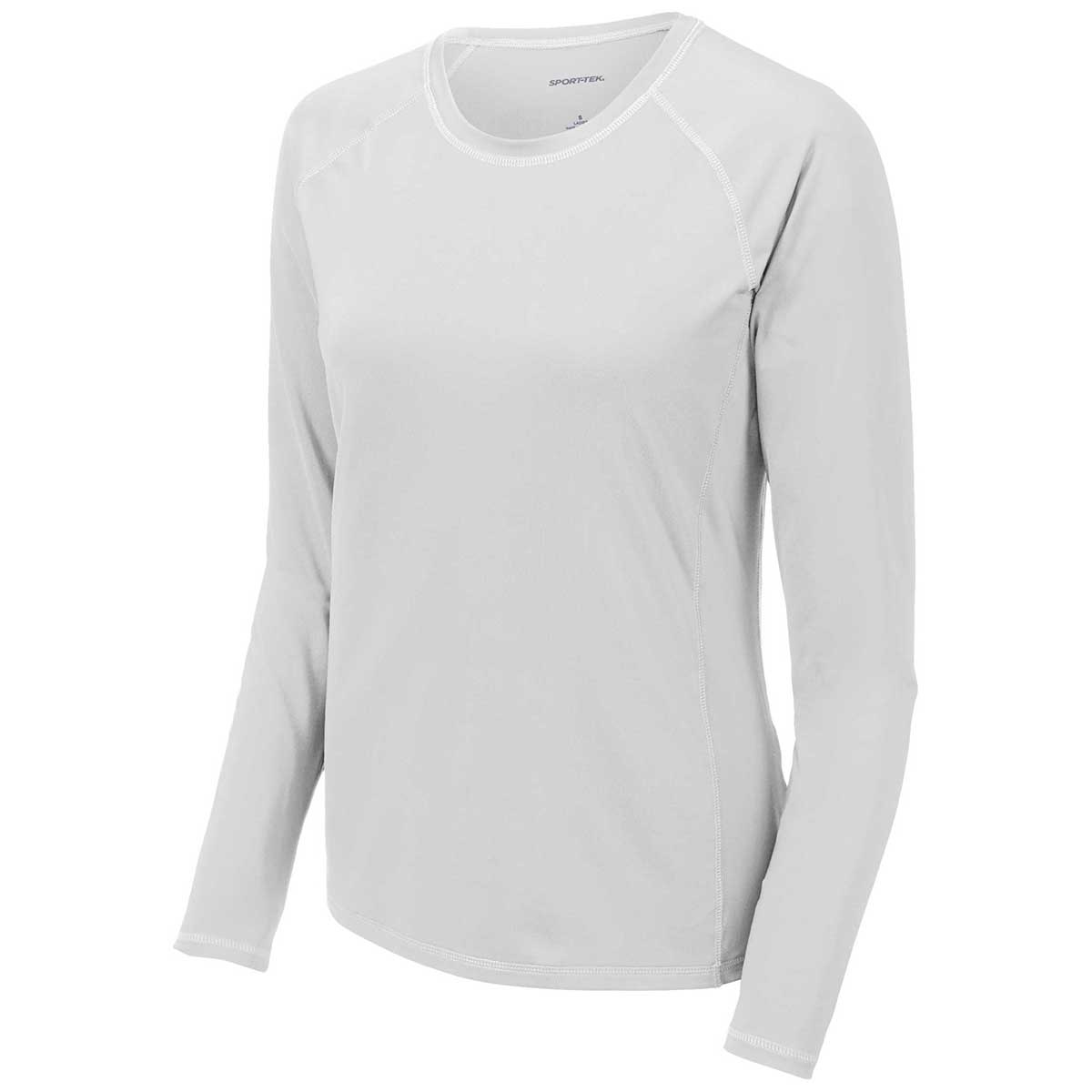 Sport-Tek Women's Stunning White Long Sleeve Rashguard Tee
