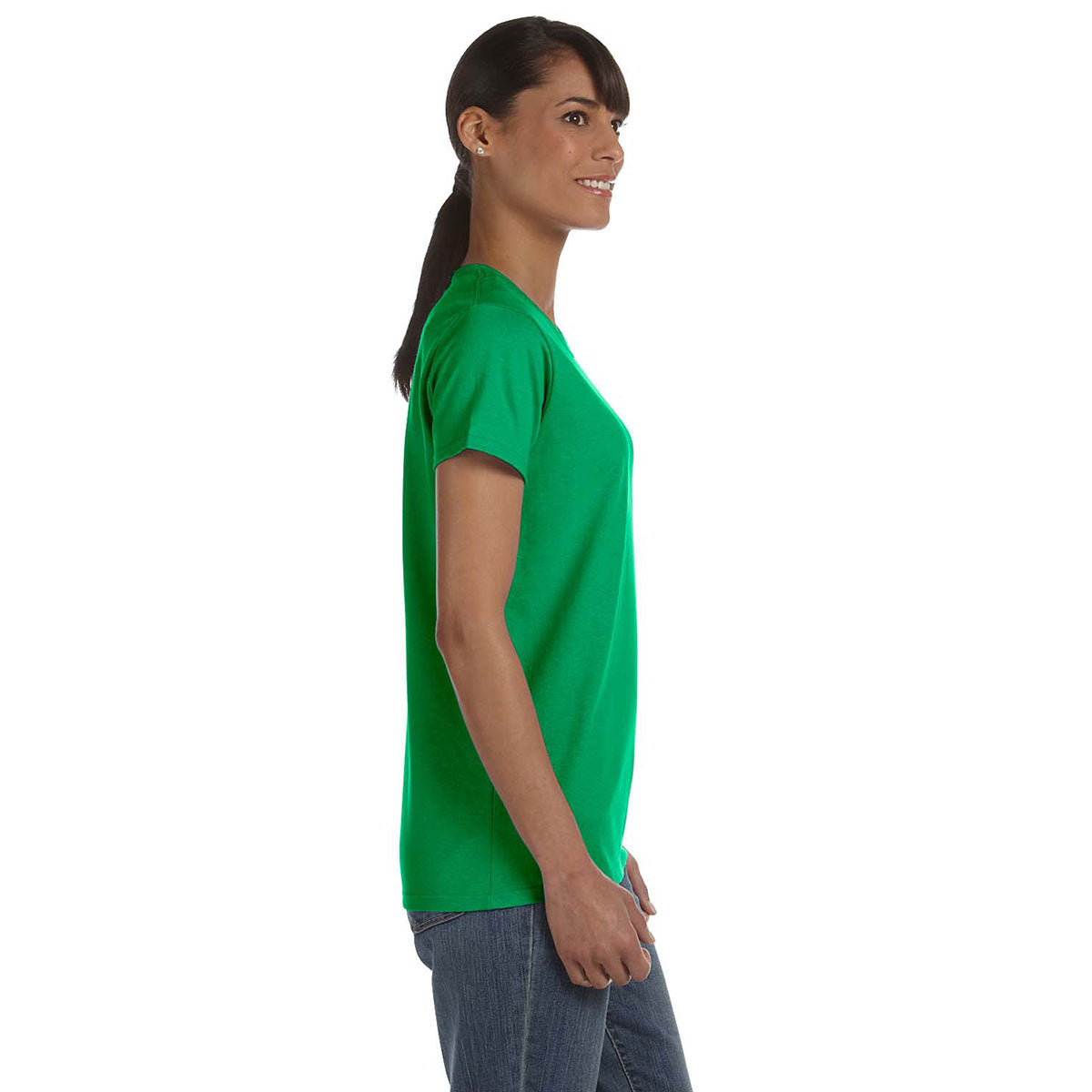 Gildan Women's Stunning Irish Green 5.3 oz. T-Shirt