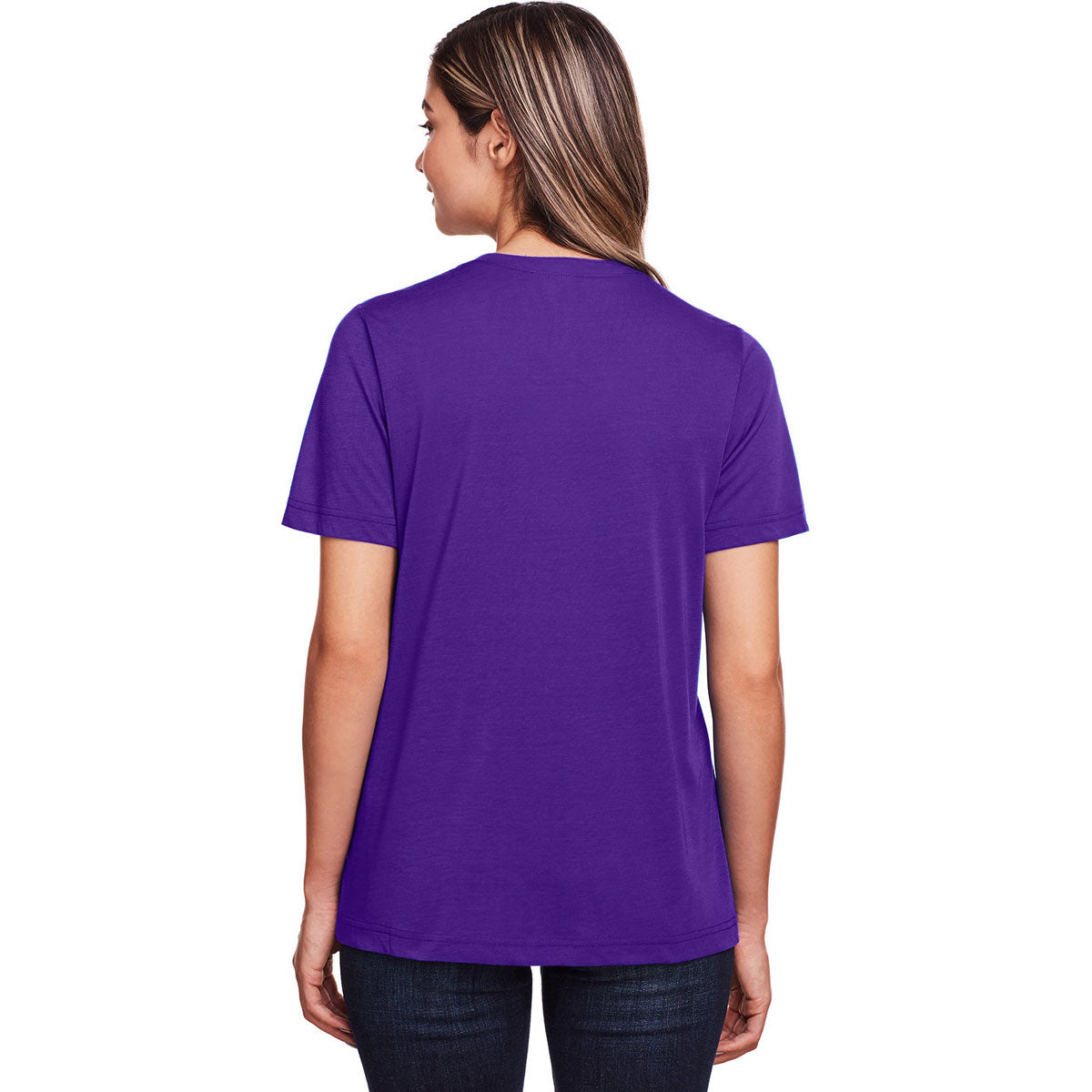 Core 365 Women's Purple Fusion Campus ChromaSoft Performance T-Shirt - Ideal for Active Women