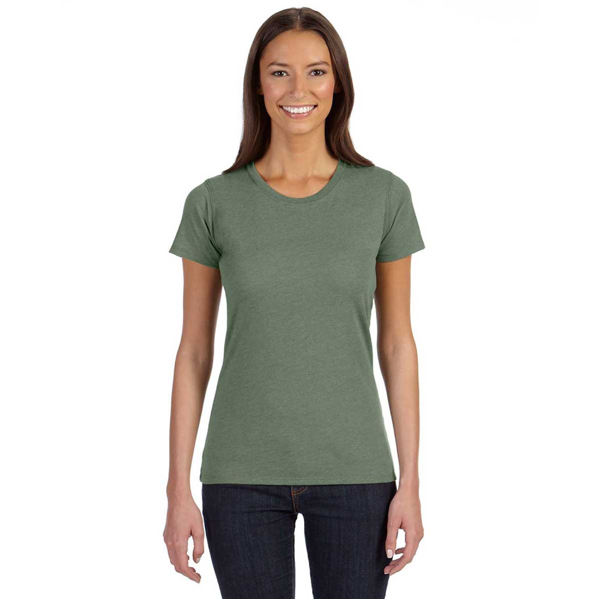 Econscious Women's Asparagus Blended Sustainable T-Shirt: A Stylish and Comfortable Choice