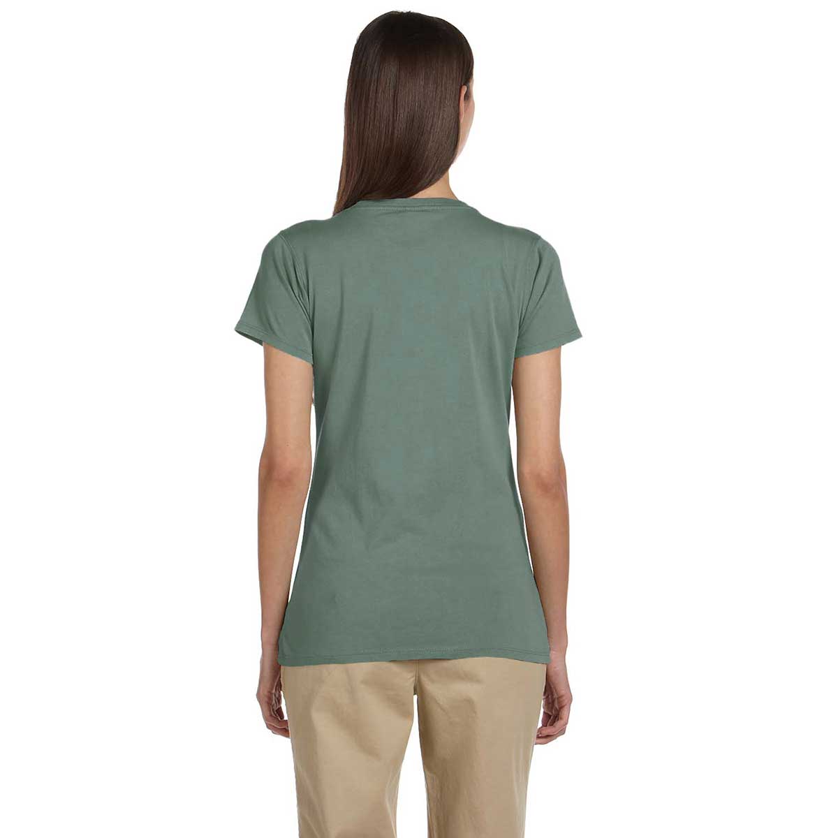 Econscious Women's Blue Sage Organic Cotton Short-Sleeve V-Neck T-Shirt: A Stylish Corporate Gift