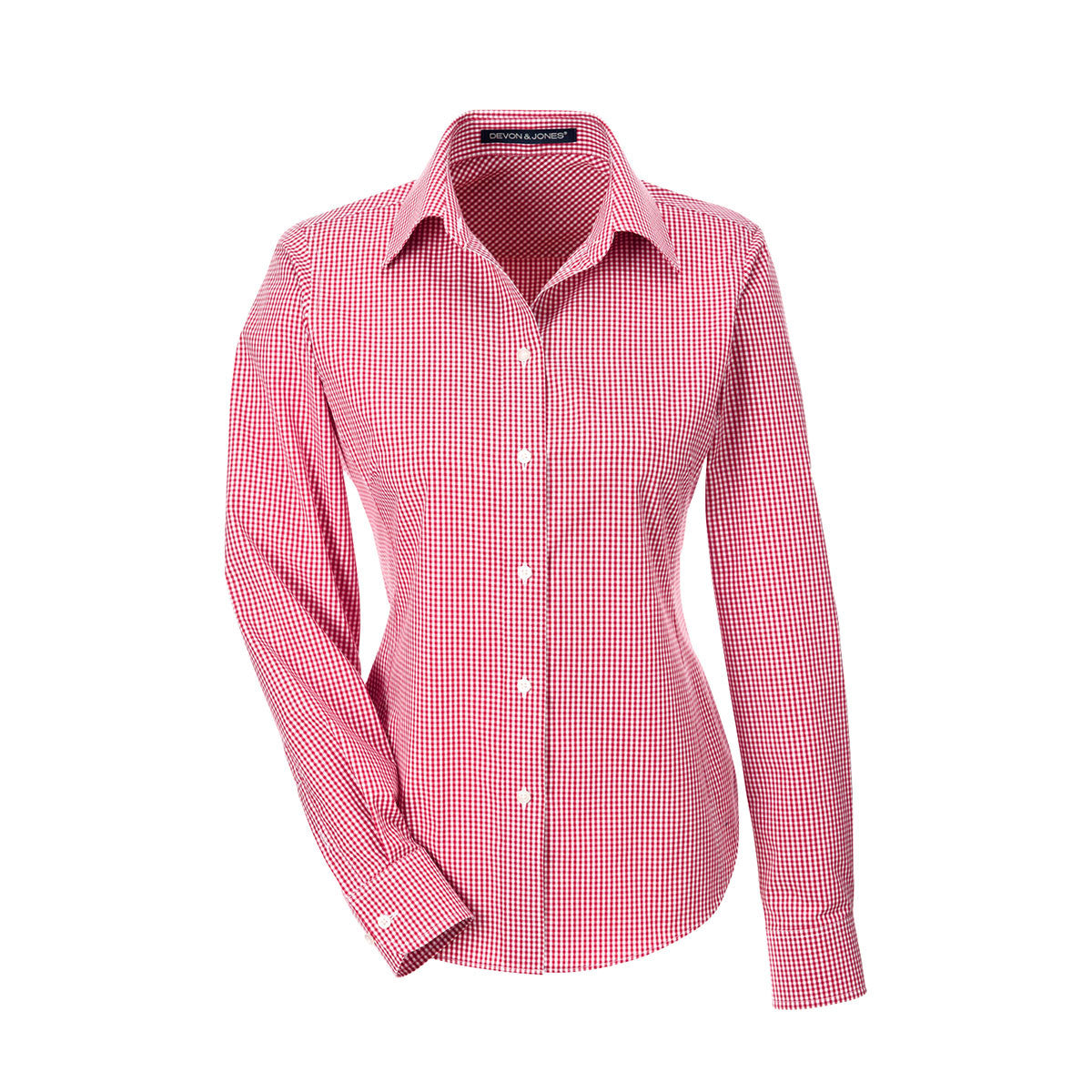 Devon & Jones Women's Stunning Red Crown Collection Gingham Check - Grab Yours Now!