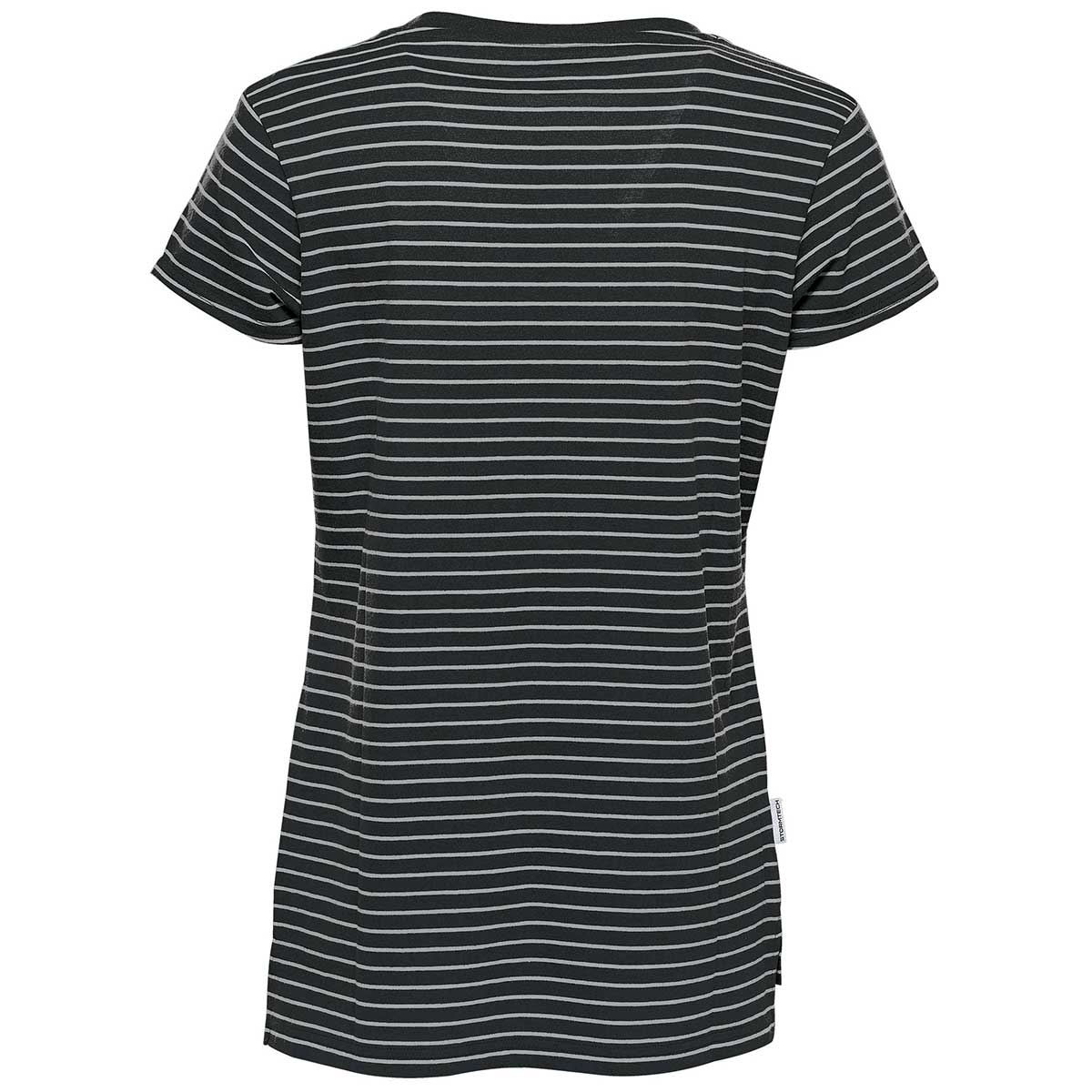 Stormtech Women's Stylish Black/Grey Heather Railtown Crew Neck Tee