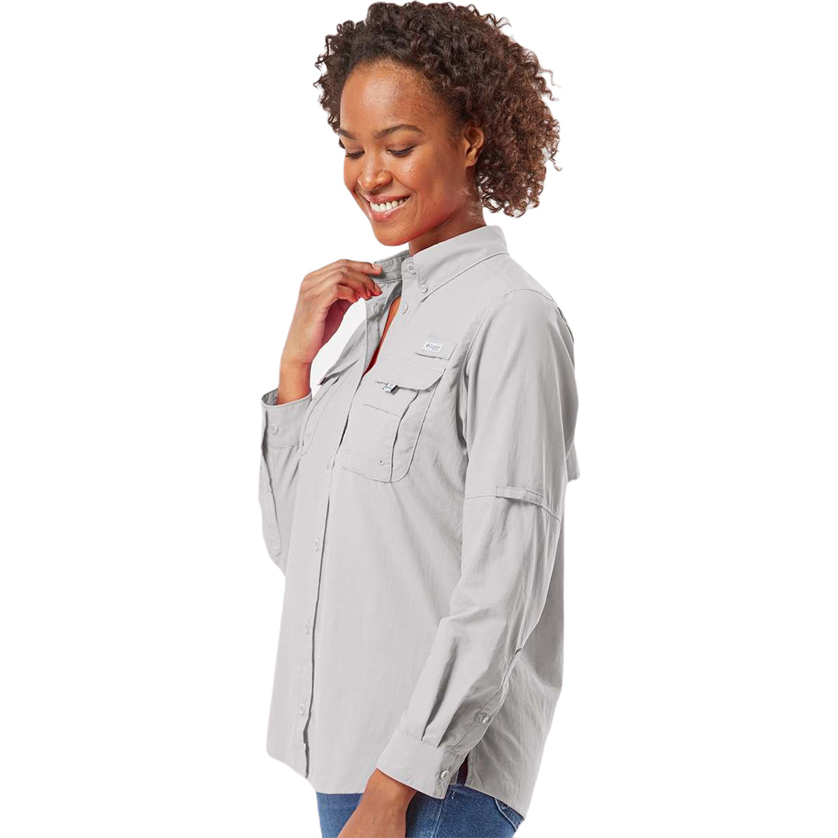 Columbia Women's Cool Grey PFG Bahama Long Sleeve Shirt - Your Outdoor Essential!