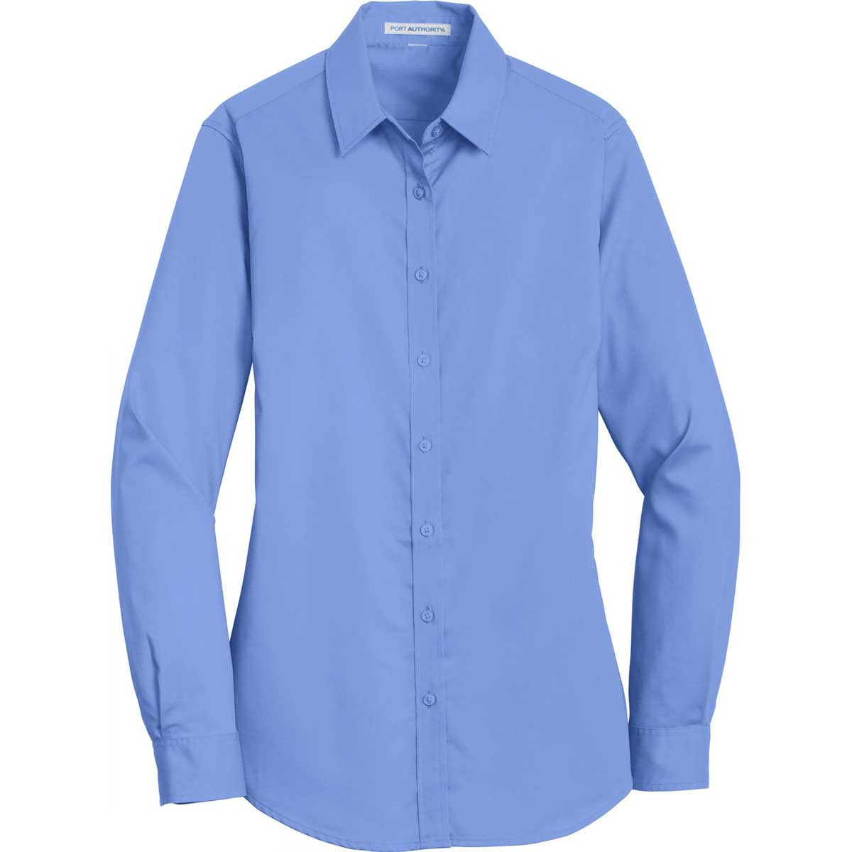 Port Authority Women's Ultramarine Blue SuperPro Wrinkle-Resistant Twill Shirt