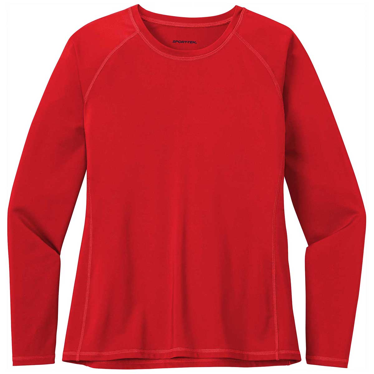 Sport-Tek Women's Stunning True Red Long Sleeve Rashguard Tee - Make a Splash!