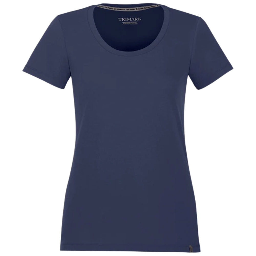 Elevate Women's Stylish Vintage Navy Somoto Eco Short Sleeve Tee