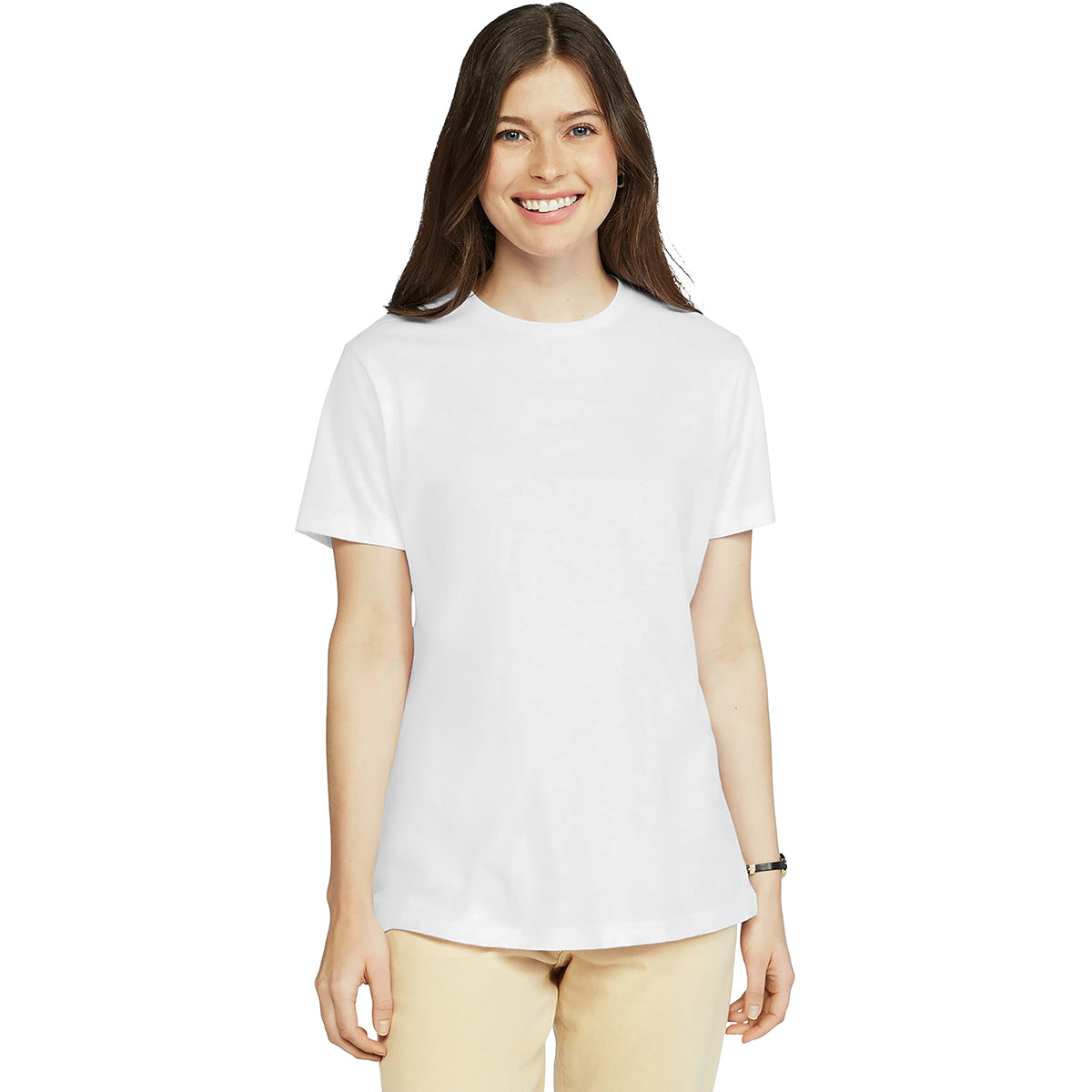 Gildan Women's White Softstyle CVC T-Shirt: The Ultimate Team Wear