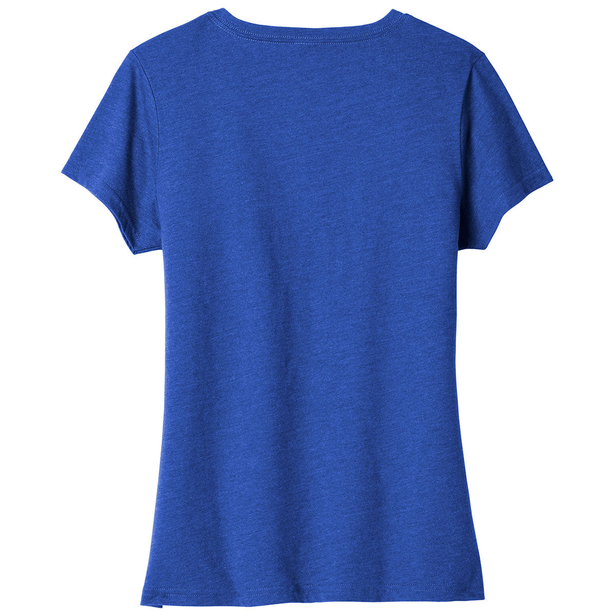 Port & Company Women's True Royal Heather Fan-Favorite Blend V-Neck Tee: A Must-Have for Corporate Events!