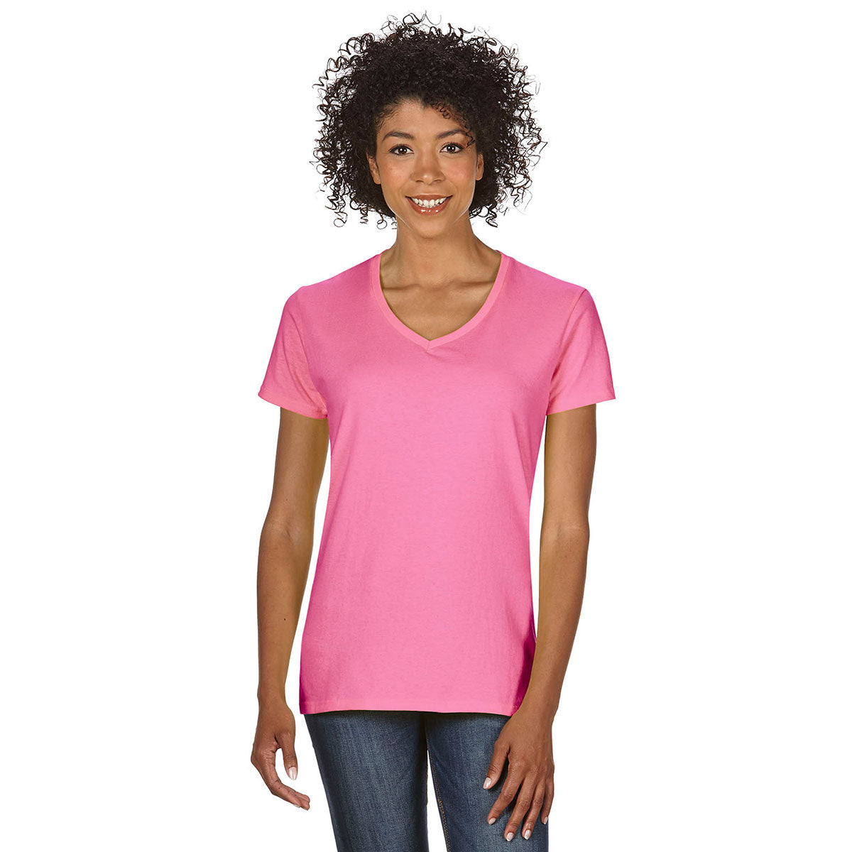Gildan Women's Stylish Azalea 5.3 oz. V-Neck T-Shirt