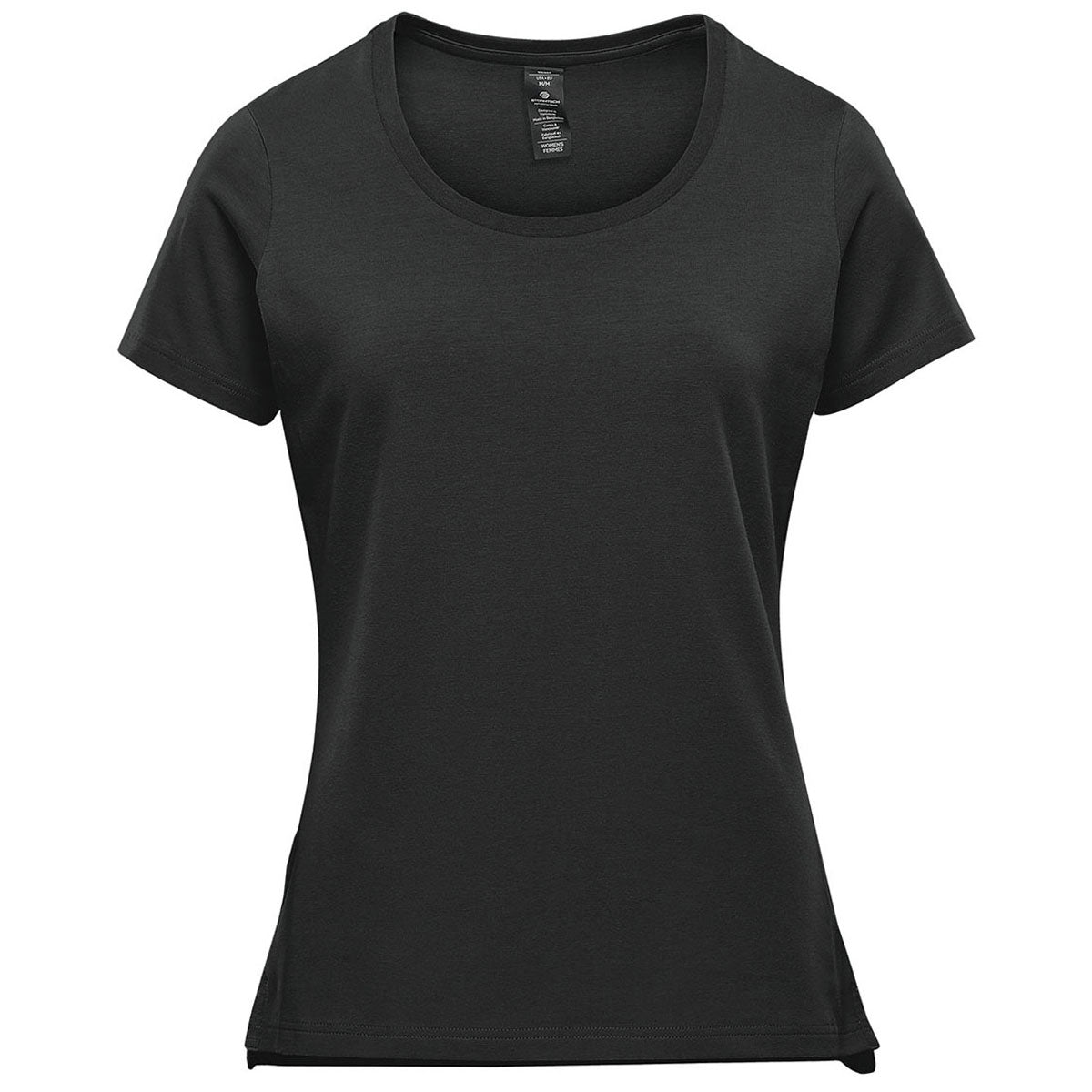 Stormtech Women's Stylish Black Montebello Performance Short Sleeve Tee
