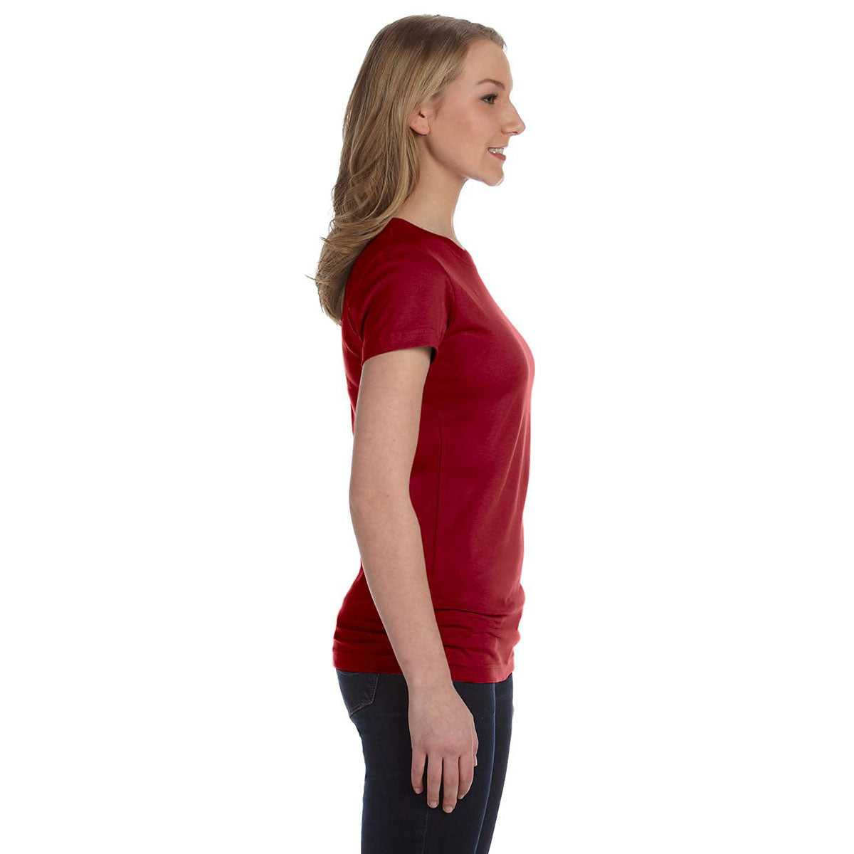 LAT Women's Stunning Garnet Junior Fit Fine Jersey T-Shirt