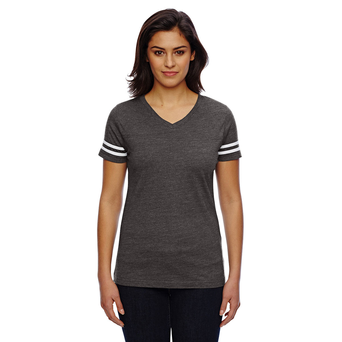LAT Women's Retro Smoke/Blended White Football Elegant Jersey T-Shirt