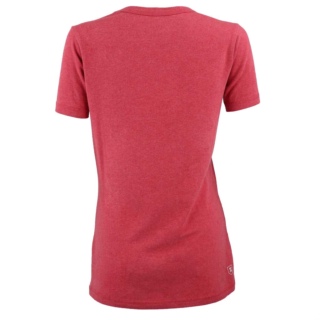Zusa Women's Alluring Red Heather Peachy Tee
