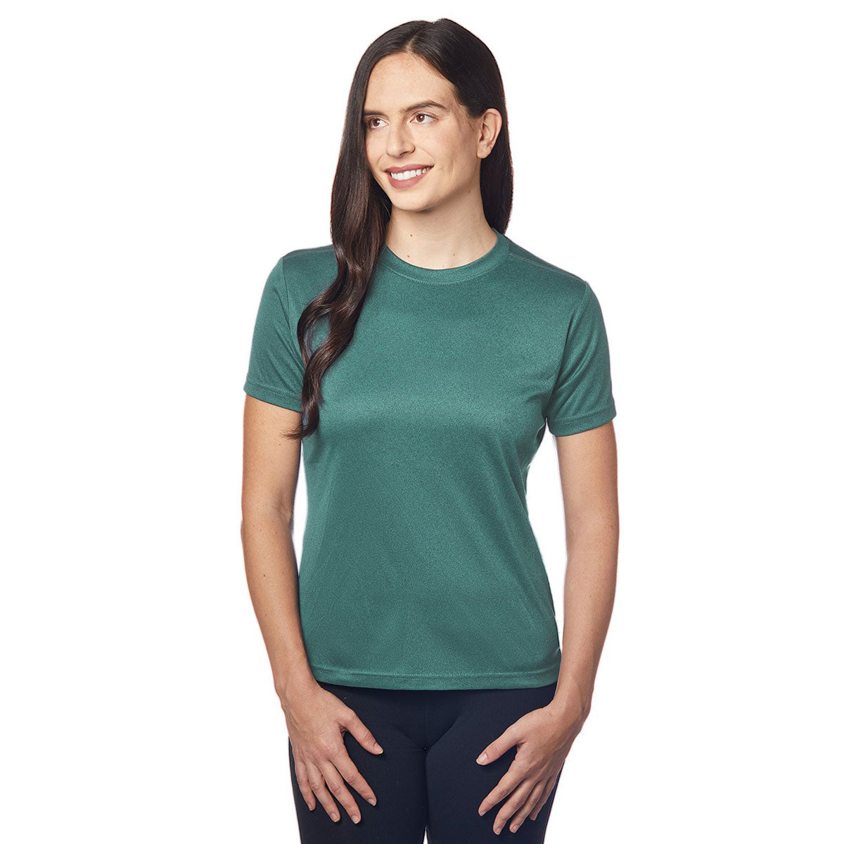 Landway Women's Stunning Heather Emerald Tech T-Shirt - A Must-Have!