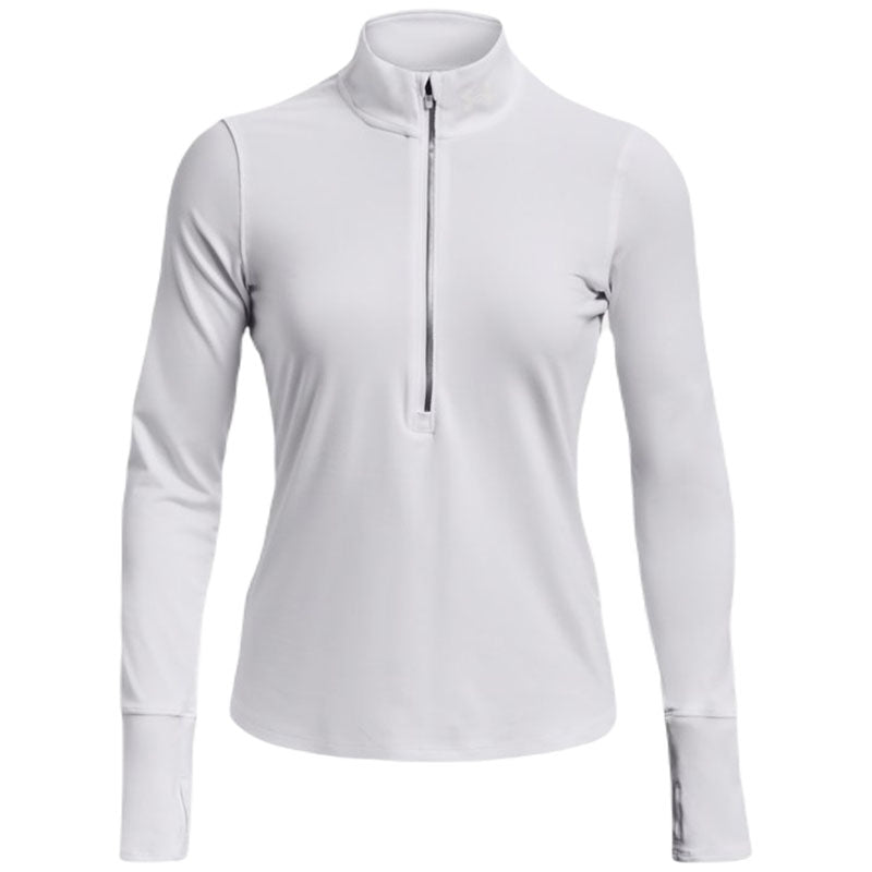 Under Armour Women's Stunning White/Reflective Qualifier Run Half Zip