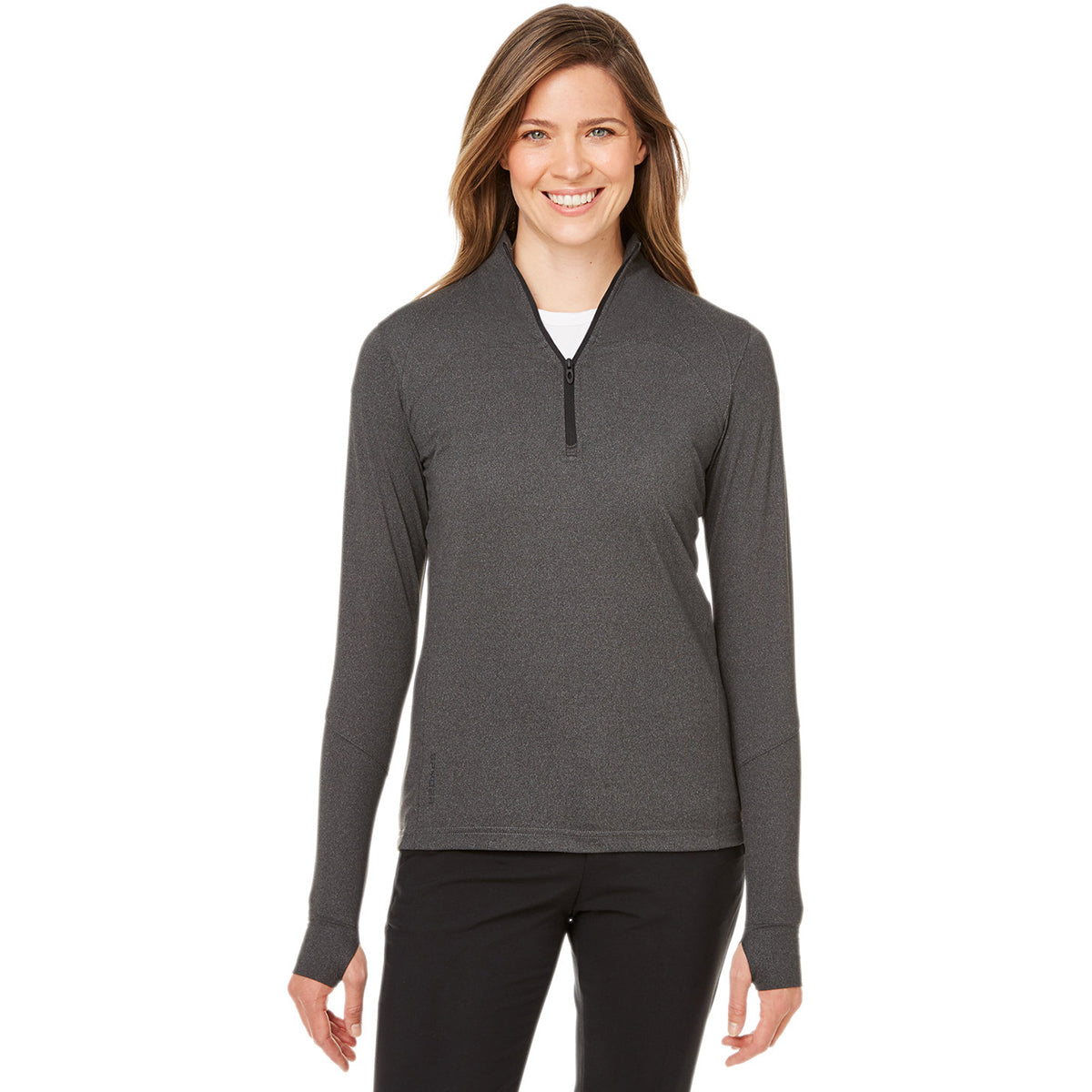 Spyder Women's Black Frost Spyre Quarter-Zip: Stylish and Functional Activewear