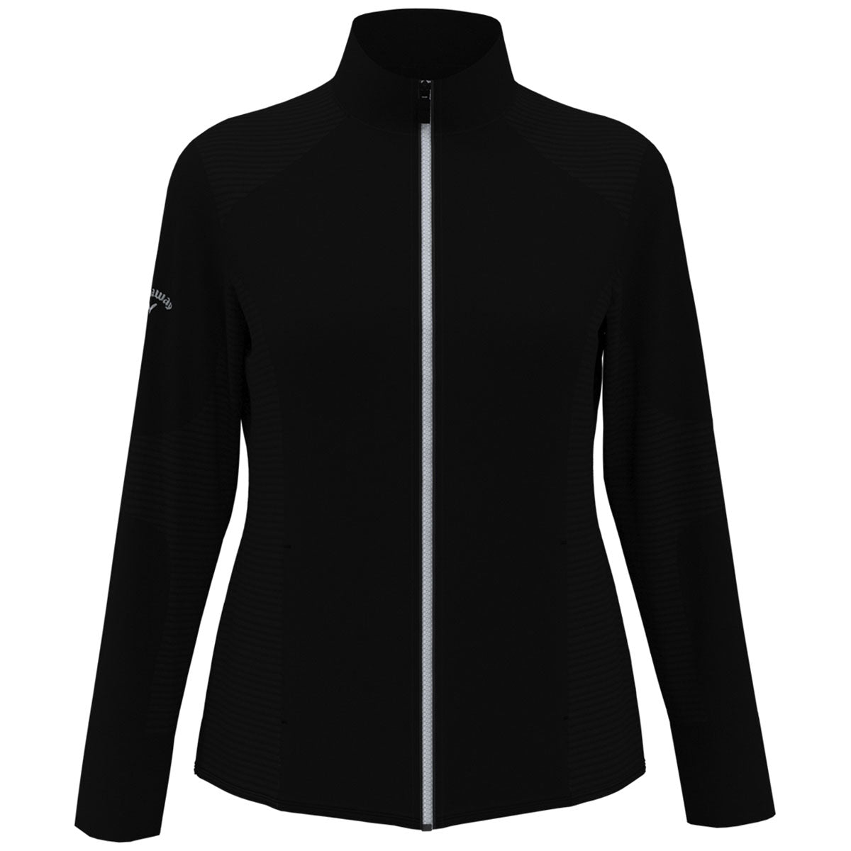 Callaway Women's Stylish Black Full-Zip Ottoman Jacket