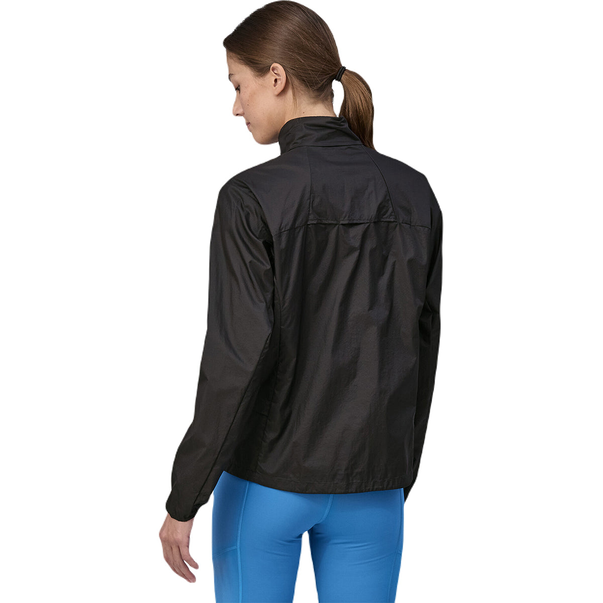 Patagonia Women's Stunning Black Houdini Stash 1/2-Zip Pullover