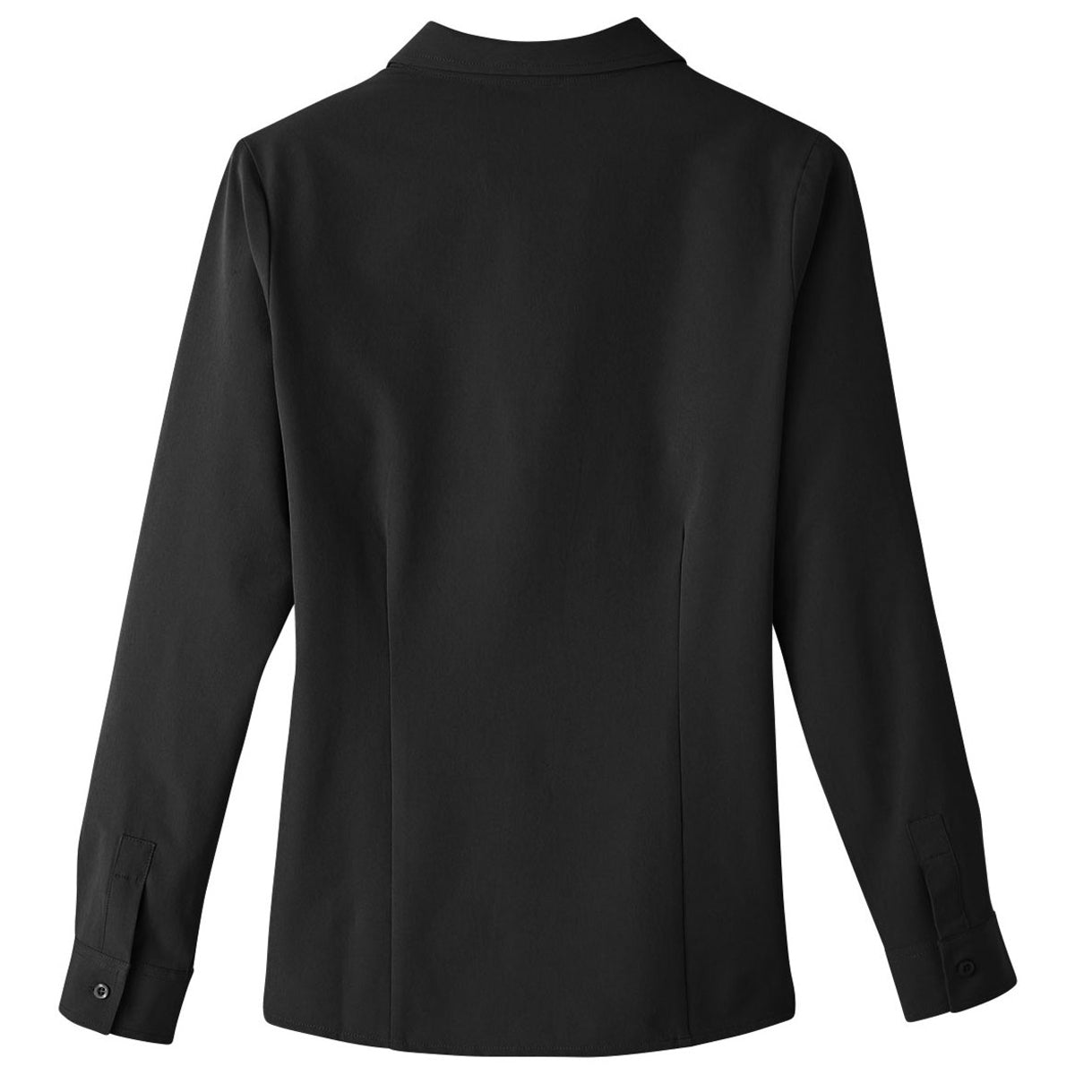 UltraClub Women's Stunning Black Bradley Performance Woven Shirt