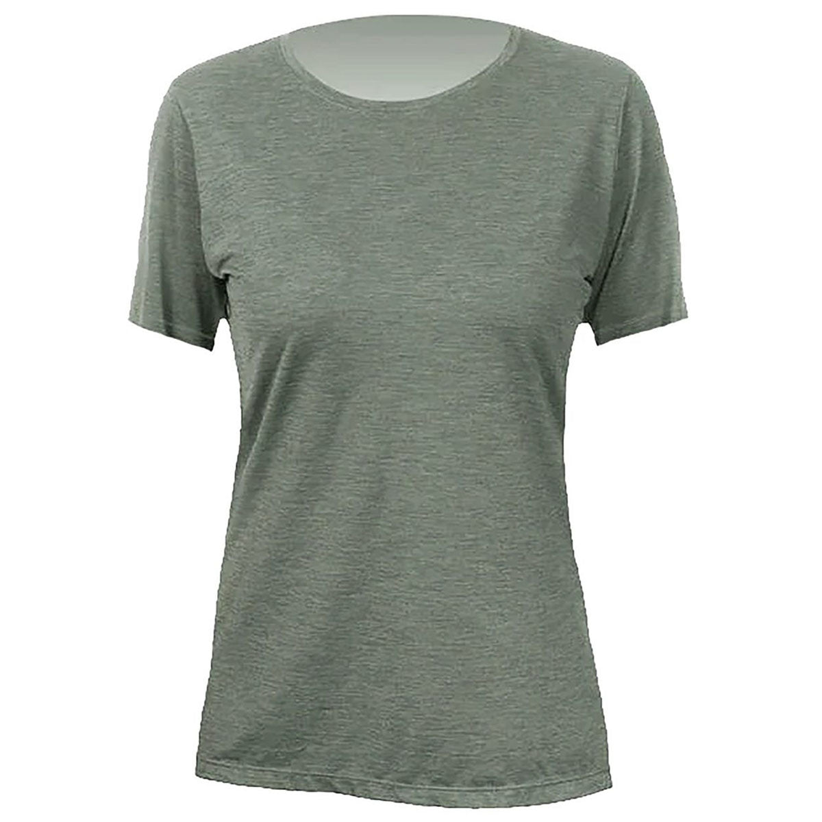 ANETIK Women's Dark Olive Heathered Breeze Tech T-Shirt: A Must-Have for Active Women!